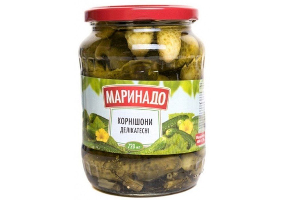 Корнішони делікатесні Маринадо скло 720мл